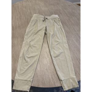 Athleta Trekkie North Jogger Pants Womens Sz 4 Ecru Khaki Cuffed